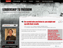 Tablet Screenshot of leadershiptofreedom.com